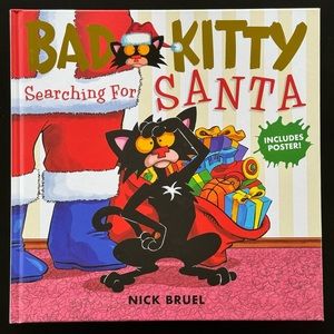 Bad Kitty - Searching for Santa Kids Hardcover Christmas Book New